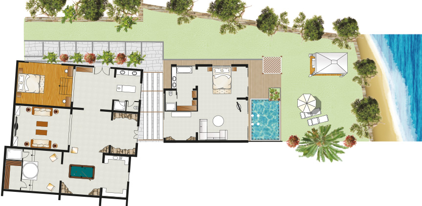 royal-residence-private-pool-garden-on-the-beach-floorplan